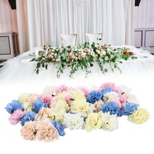 50pcs Simulation Flower Artificial Carnation Fake Flowers Pink Cream Blue