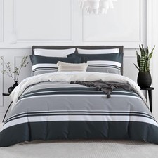 Striped Duvet Cover King Size - Cotton King Duvet Cover, 3