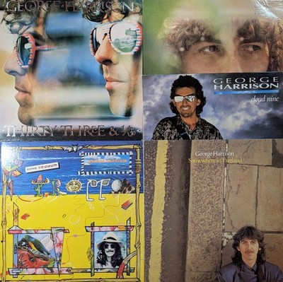 George Harrison 5 LP Lot 33 1/3 Cloud Nine Somewhere England Dark Horse Beatles