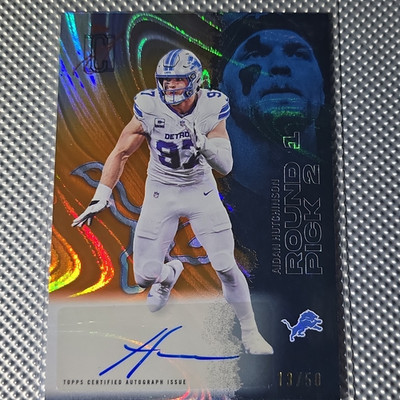 Topps Signature Class 2025 Aidan Hutchinson Detroit Lions RC Auto 13/50 #74