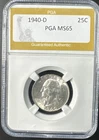 1940 D -- Washington Quarter -- MS++