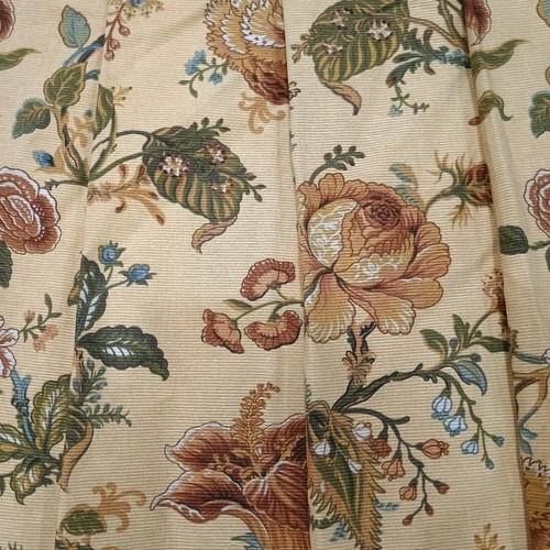 6 Pc Waverly Camelot Garden Room Floral Gold Waterfall Curtains & Canopy Valance - Picture 7 of 14