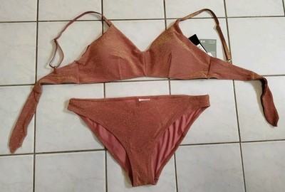Neu H&M Bikini   Push Up   Allover Glitzer   Gr. 46 Neupreis 28    Cheeky