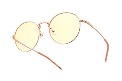 Gunnar Optiks - Ellipse - Rose Gold Frame with Amber Lens Brand New Free Ship