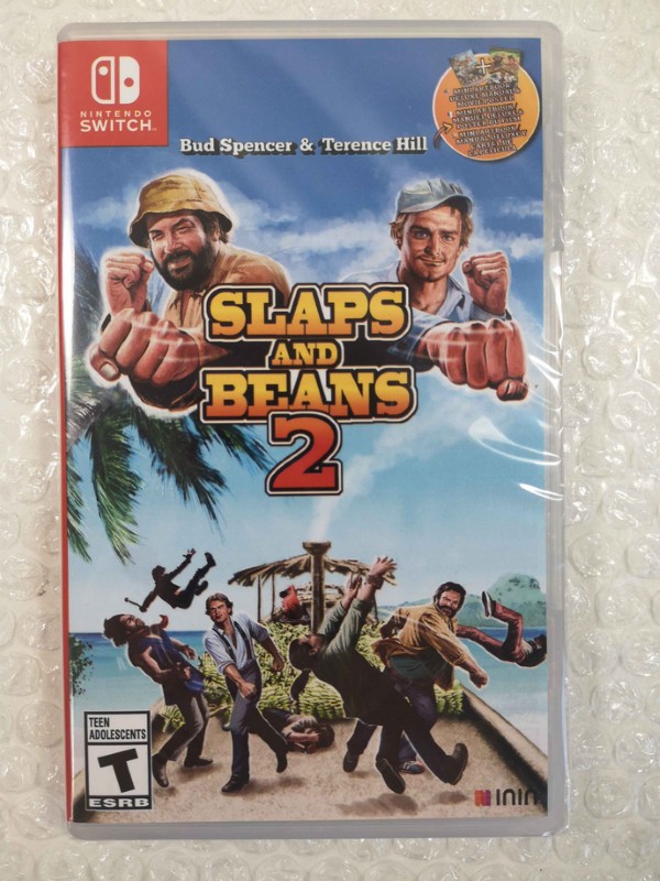 BUD SPENCER & TERENCE HILL / SLAPS AND BEANS 2 SWITCH USA NEW (GAME IN ENGLISH/F