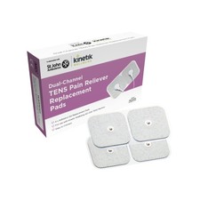 Kinetik Wellbeing TENS Replacement Pads (AD-2126) Pack of 4 - Electrode White