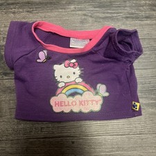 Build A Bear Hello Kitty Shirt Rainbow Purple Pink Top Sanrio BAB Clothes