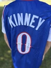 🔥 Taylen Kinney Kansas Jayhawks Blue Jersey #0 Autographed!🔥