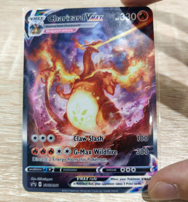 New Charizard VMAX 330 point Gold Metal Pokemon Card Collectible