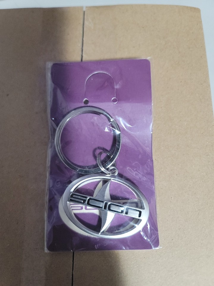 SCION Logo Keychain OEM Silver Oval Metal Key Ring (SEALED) | eBay