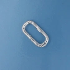 Sterling Silver Swirl Oblong Jewelry Openable Link Clasp Connector #33227