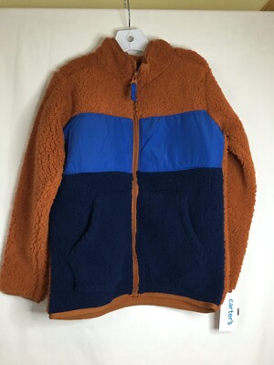 NEW Carter's Boys Sherpa Jacket Brown many sizes