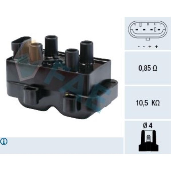 FAE ZüNdspule ZüNdmodul FüR Renault Clio II 1.2 1.4 1.6 2.0 16V Sport-image