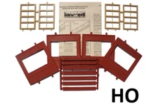 HO Scale- 4 Dock Level Walls w/Victorian Window-"Modular System" DPM-30143
