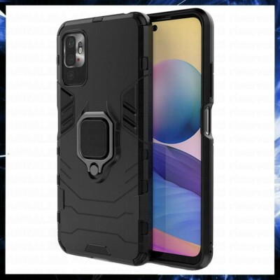 COVER FOR XIAOMI REDMI NOTE 10 5G MAGNETIC HARD SHOCKPROOF CASE ARMOR RING