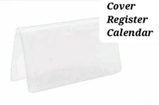 Personal Clear Vinyl Checkbook Cover, Register & Calendar