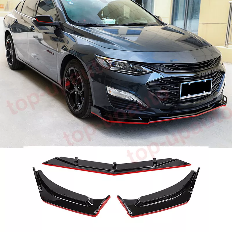 FOR Chevrolet Malibu 2019 2022 RS RED Front Bumper Lip Body Kit
