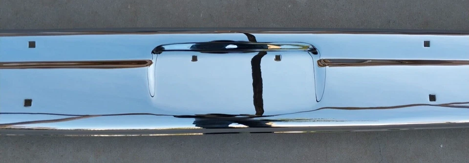 PARAGOLPES DELANTERO CROMADO TRIPLE CHAPADO CAMIÓN SERIE S DODGE D 1972-1982 72-82 Foto 4 de 4