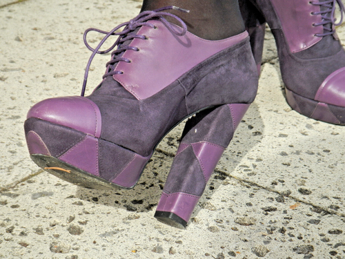 Dario Giotti Designer High Heel Plateau Hochfront Schnür Pumps Leder 37 Sammler - Bild 2 von 14