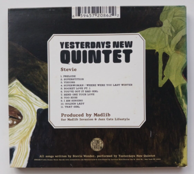 YESTERDAYS NEW QUINTET - STEVIE - CD - 2004 - MADLIB - VG+
