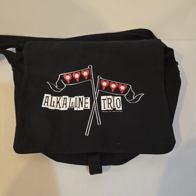 Alkaline Trio Black Messenger Bag 2005 Vintage Cinder Block Inner