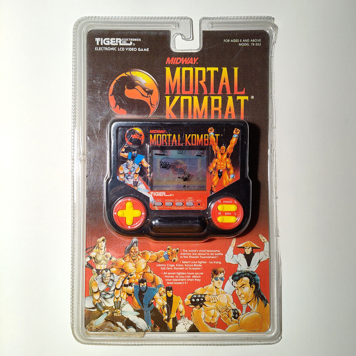 Tiger Electronics Midway Mortal Kombat Handheld Game 1992 for sale online