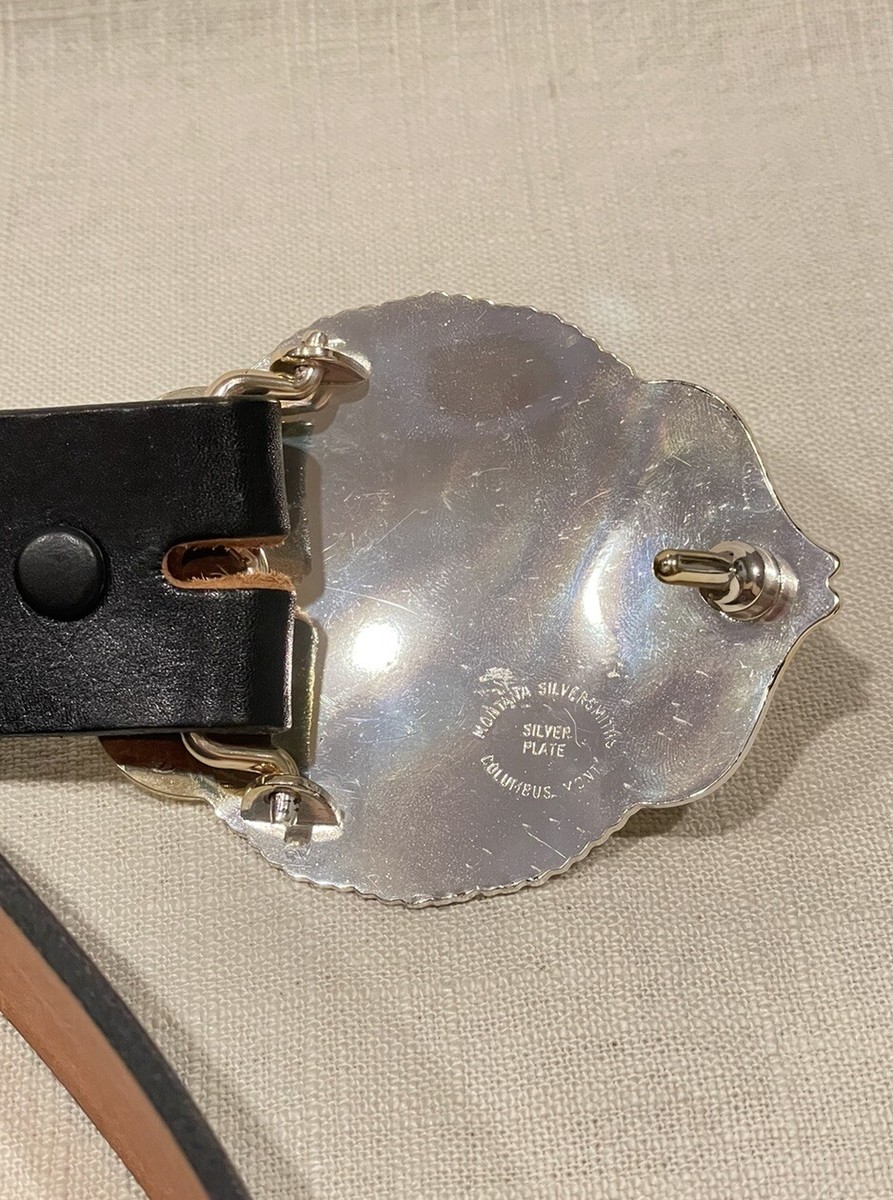 Montana Silversmiths Columbus Mont Silver Plated Buckle Montana Silversmiths Columbus Mont Silver Plated Buckle