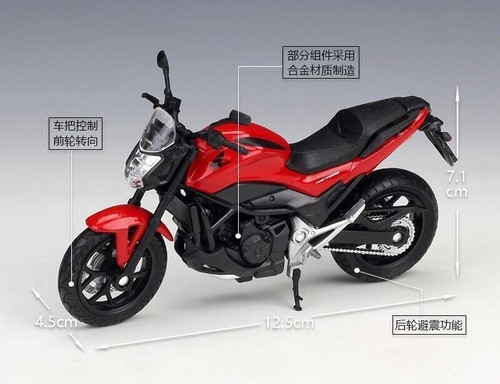 1:18 Welly Honda NC750S Motorcycle Bike Model New in Box - Picture 2 of 5