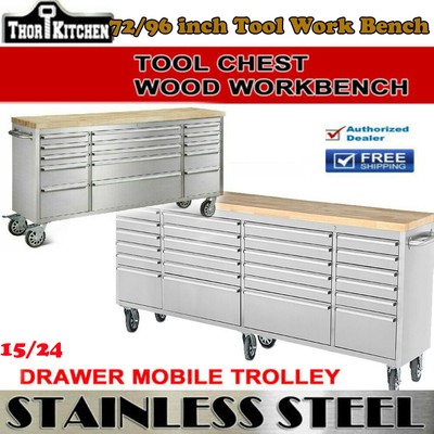 Thor 72 96 Toolbox Toochest Work Bench 15 24 Drawer Cabinet Anti