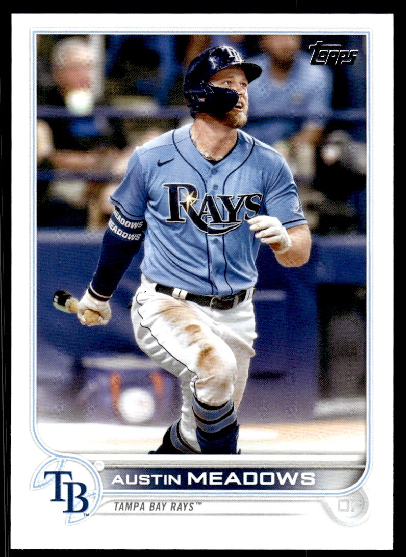 2022 Topps Baseball Card Austin Meadows Tampa Bay Rays #152