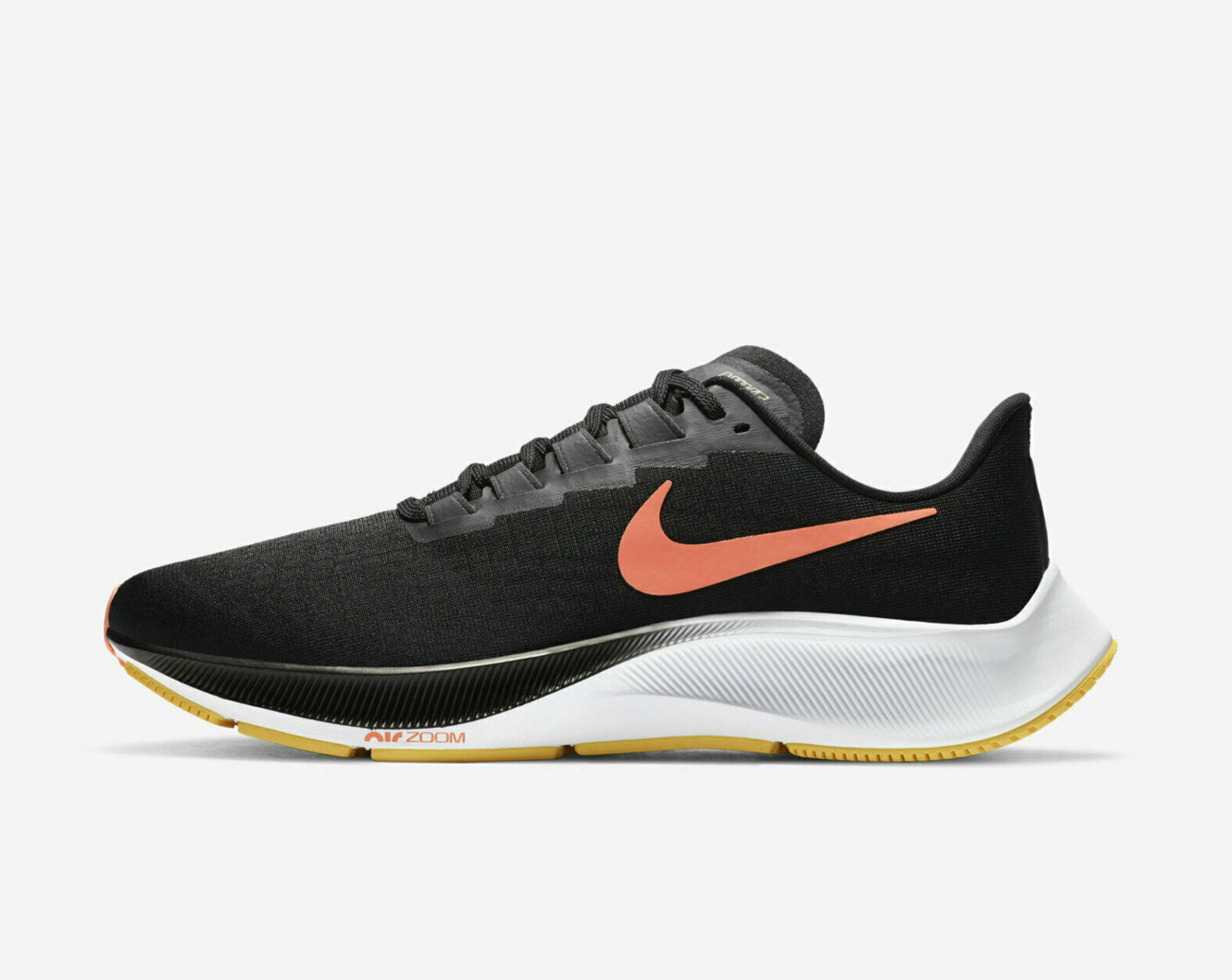 Мужские кроссовки Nike Air Zoom Pegasus 37 Черные, яркие, Mango Anthracite BQ9646-010 sz 15