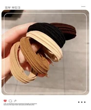 10Pcs Bold Elastic Hair Ties Band Rope Ponytail Scrunchies Hair Holder for Girls