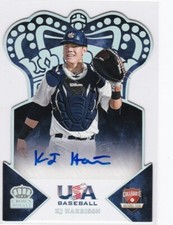 K.J. Harrison 2015 Panini USA Crown Royale Die Cut Auto #8, 92/99