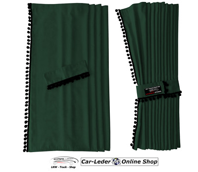 Truck lorry curtains curtain green black suitable for Mercedes Arocs Atego Axor
