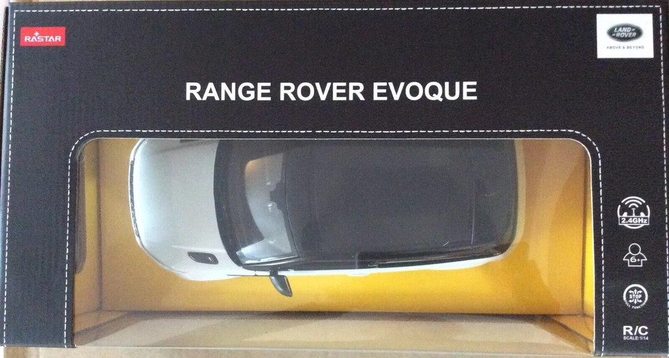 1:14 Scale Replica Range Rover Evoque RC Remote Control Car 47900 (White) - Image 4 of 4