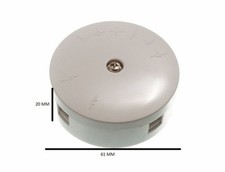 Electric Junction Terminal Box 5 Amp 250v 4 Terminal 60mm Diameter Pack Of 50