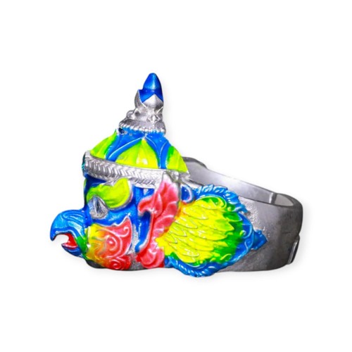 Thai amulet ring Phaya Krut Garuda Sapsuwan edition Size 62-64 Bring Wealth Luck - Picture 3 of 4