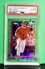 2025 Topps Chrome Mike Trout #100 Green  Logofractor Edition /99 PSA 10 Pop 1!