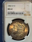 1902 O Morgan Silver Dollar $1 NGC MS62