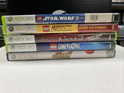 J4 Xbox 360 Lot (5) - Kid Bundle - Lego, Star Wars, Cars, Disney, Kinect