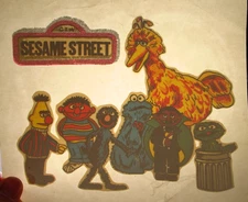 SESAME STREET VINTAGE 1970's KIDS TV SHOW IRON ON TRANSFER -NICE, B-9
