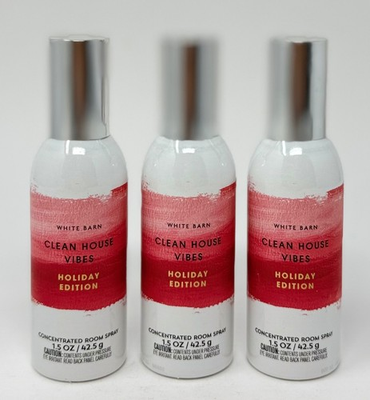 #ad #ad 3 BATH BODY WORKS CLEAN HOUSE VIBES HOLIDAY EDITION CONCENTRATED ROOM SPRAY MIST $35.99