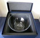 Ralph Lauren Henley Tall Black Crystal Bowl Serving Salad 5.8" T. 9.5" W. in Box