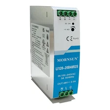 Centopto 120W 48V 2.5A Industrial DIN Rail Power Supply, AC-DC