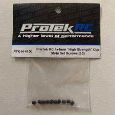 ProTek RC 4x4mm Cup Style Set Screws PTK-H-4100 NEW