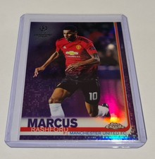 2018/19 Topps Chrome UEFA CL Purple Refractor Marcus Rashford 187/250