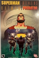 Superman and Batman vs Alien and Predator #1 DC Dark Horse Comics 2007