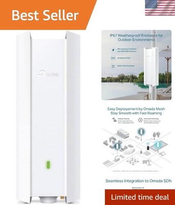 Omada Long Range Access Point | WiFi Extender Universal Compatible | WiFi 6 A...