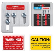 Generator Interlock Kit for Square D QO Homeline 150 or 200 Amp Panels, 1 3/8 In