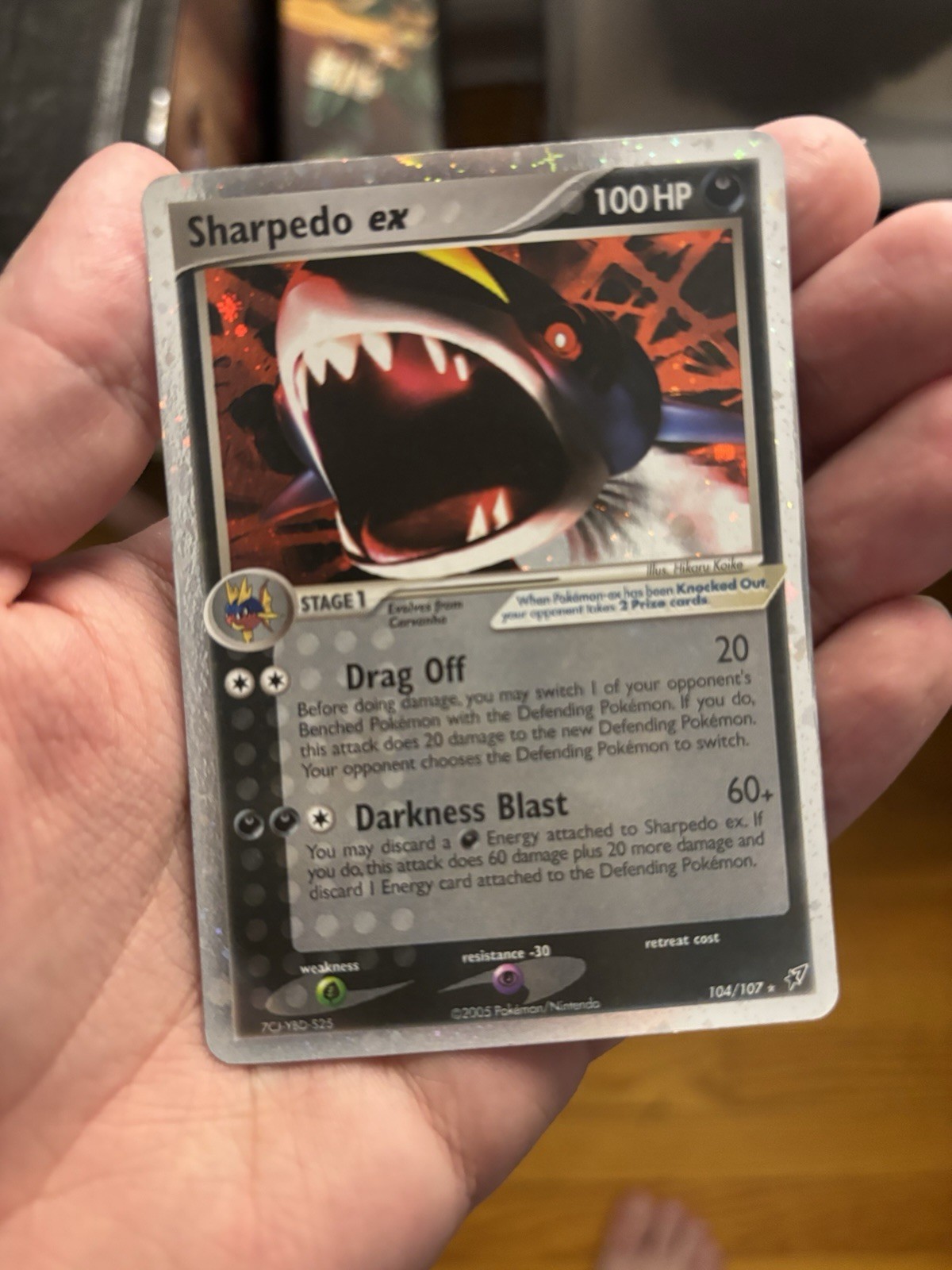 Sharpedo EX #104 Pokemon Deoxys